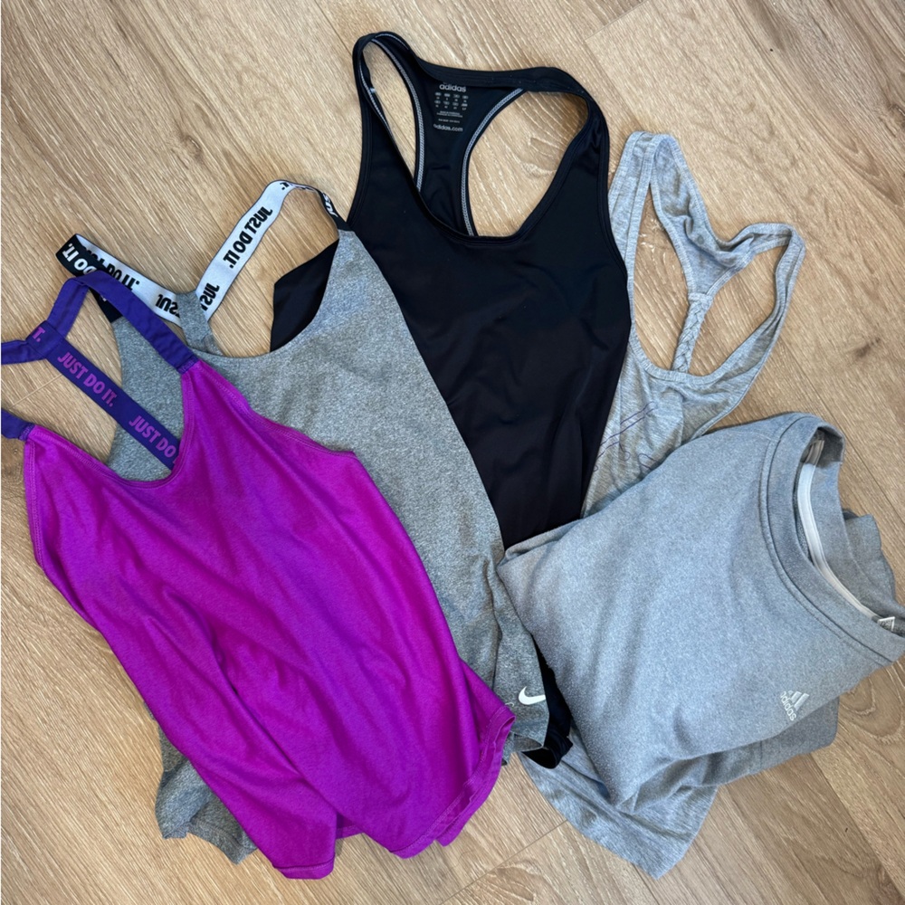 Nike and Adidas Tank Tops Bundle